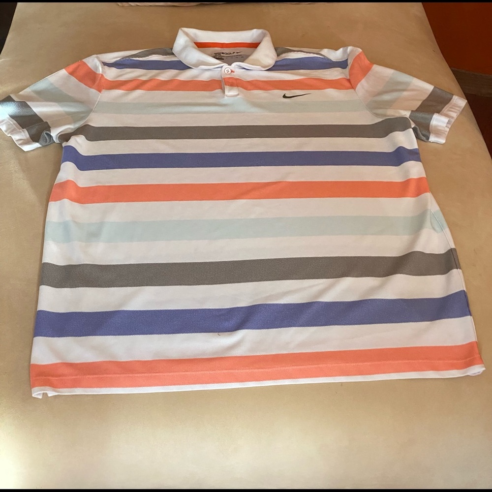 Nike golf polo shirt dri-fit xxlarge pretty much in excellent condition